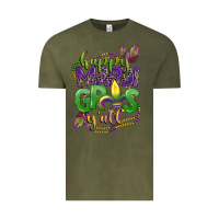 Vintage Olive happy mardi gras yall Vintage Tee - CowGirlArtShop