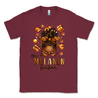 Burgundy have a melanin christmas afro messy bun Classic Tee - texasbilliewilder