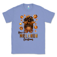 Colony Blue have a melanin christmas afro messy bun Classic Tee - texasbilliewilder