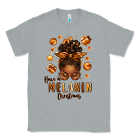 Heather Grey have a melanin christmas afro messy bun Classic Tee - texasbilliewilder
