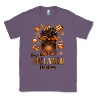 Lavender have a melanin christmas afro messy bun Classic Tee - texasbilliewilder