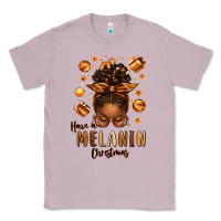 Lilac have a melanin christmas afro messy bun Classic Tee - texasbilliewilder