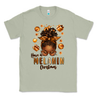 Matcha have a melanin christmas afro messy bun Classic Tee - texasbilliewilder