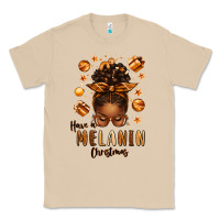 Mushroom have a melanin christmas afro messy bun Classic Tee - texasbilliewilder