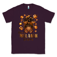 Plum have a melanin christmas afro messy bun Classic Tee - texasbilliewilder