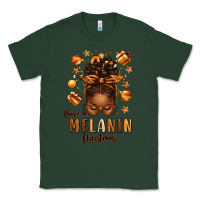Sports Green have a melanin christmas afro messy bun Classic Tee - texasbilliewilder