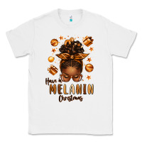 White have a melanin christmas afro messy bun Classic Tee - texasbilliewilder