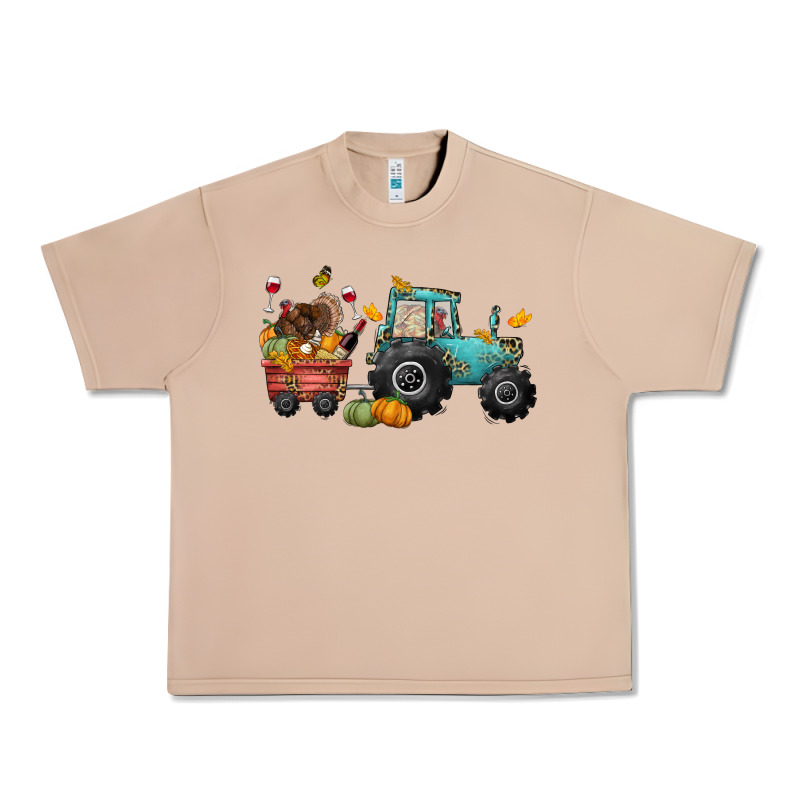 Thanksgiving Tractor Urban Heavy Tee by CowGirlArtShop | Teevron