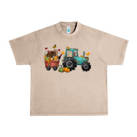 French Oak thanksgiving tractor Urban Heavy Tee - CowGirlArtShop