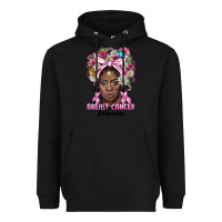 Black breast cancer warrior black woman Heavyweight Hoodie - BarkalooDesign