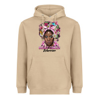 Mushroom breast cancer warrior black woman Heavyweight Hoodie - BarkalooDesign