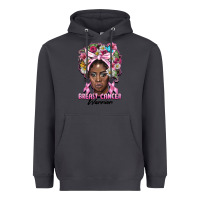 Smoke breast cancer warrior black woman Heavyweight Hoodie - BarkalooDesign