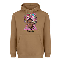 Toasted Coconut breast cancer warrior black woman Heavyweight Hoodie - BarkalooDesign
