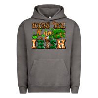 Pigment Tornado kiss me i am irish  with lips and shamrocks Urban Hoodie - AdoDesignShop
