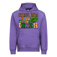 Tulip kiss me i am irish  with lips and shamrocks Urban Hoodie - AdoDesignShop