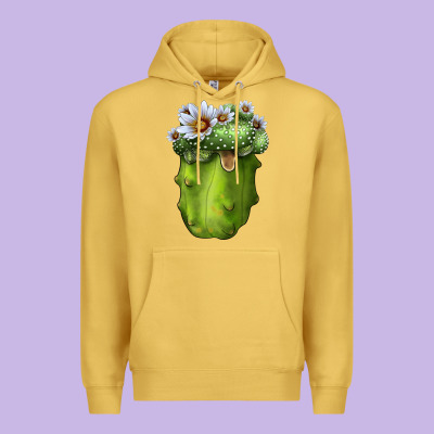 Blossfeldia Cactus Premium Hoodie Designed By Lillyallendesigns