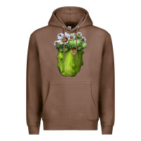Chestnut Blossfeldia Cactus Premium Hoodie - LillyAllenDesigns