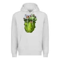 Dove Grey Blossfeldia Cactus Premium Hoodie - LillyAllenDesigns