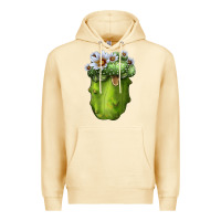 Pina Colada Blossfeldia Cactus Premium Hoodie - LillyAllenDesigns