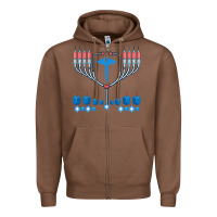 Chestnut jewish hanukkah chanukah doctor medical menorah  gifts Zipper Hoodie - trangStudio