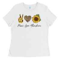 White Peace Love Sunshine Ladies Tee - Bettercallsaul