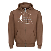 Chestnut Kiteboarding Hood River Oregon, Kitesurfing Zipper Hoodie - trangStudio