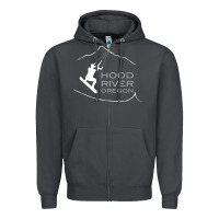 Smoke Kiteboarding Hood River Oregon, Kitesurfing Zipper Hoodie - trangStudio