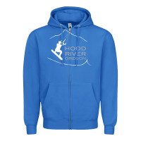 True Royal Kiteboarding Hood River Oregon, Kitesurfing Zipper Hoodie - trangStudio