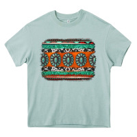 Arona turquoise western background Heavy Core Tee - Jasminsmagicworld