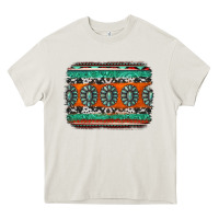 Cream turquoise western background Heavy Core Tee - Jasminsmagicworld
