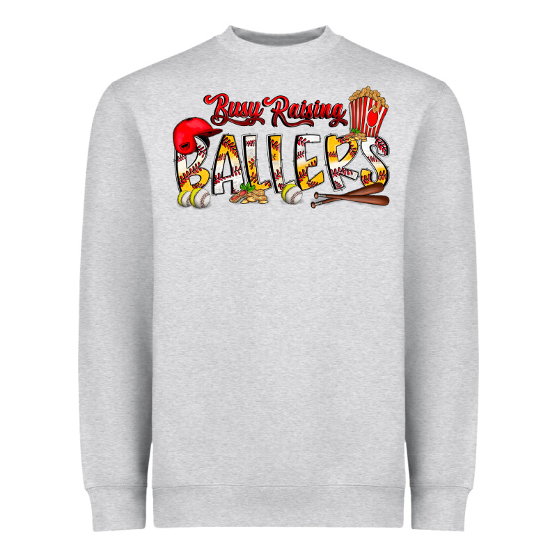 Busy Raising Ballers Heavyweight Sweatshirt by CowhideDigitalArt | Teevron