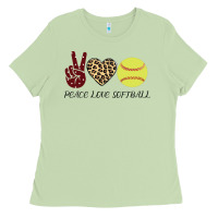Matcha Peace Love Softball Ladies Tee - Bettercallsaul