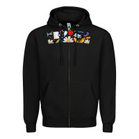 Black Best Teacher Ever Zipper Hoodie - CowhideDigitalArt