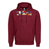 Burgundy Best Teacher Ever Zipper Hoodie - CowhideDigitalArt