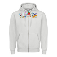 Dove Grey Best Teacher Ever Zipper Hoodie - CowhideDigitalArt