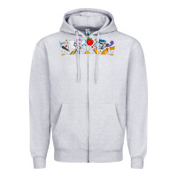 Heather Grey Best Teacher Ever Zipper Hoodie - CowhideDigitalArt