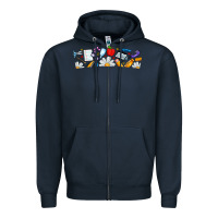 Navy Best Teacher Ever Zipper Hoodie - CowhideDigitalArt