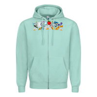 Seafoam Best Teacher Ever Zipper Hoodie - CowhideDigitalArt