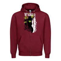 Burgundy wicked broadway new musical Zipper Hoodie - trangStudio