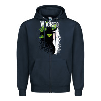 Navy wicked broadway new musical Zipper Hoodie - trangStudio