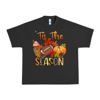 Pigment Black tis the season football Urban Heavy Tee - CowGirlArtShop