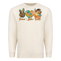 Sandshell peace love fall Premium Sweatshirt - BarkalooDesign