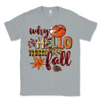 Heather Grey Why hello there Fall Classic Tee - NancyCooperArtShop