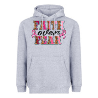 Heather Grey faıth over fear Heavyweight Hoodie - BarkalooDesign