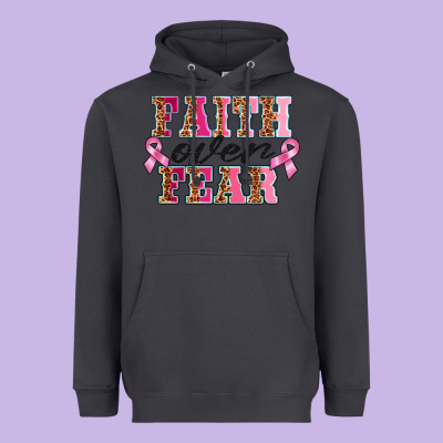 Faıth Over Fear Heavyweight Hoodie Designed By Barkaloodesign