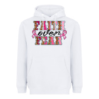 White faıth over fear Heavyweight Hoodie - BarkalooDesign