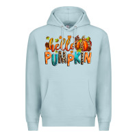 Blue Mist Hello pumpkin Premium Hoodie - RanaPortraitStore