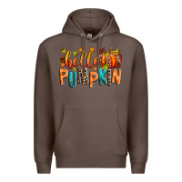 Coffee Hello pumpkin Premium Hoodie - RanaPortraitStore