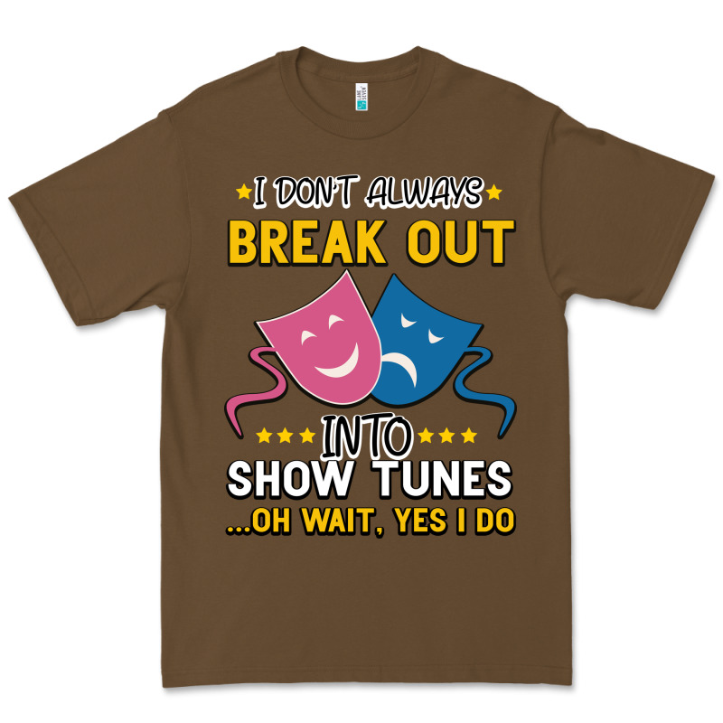 My Brain Is 95% Show Tunes. Funny Theatre Gift. Premium Tee by Bettercallsaul | Teevron