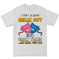Dove Grey My Brain is 95% Show Tunes. Funny Theatre Gift. Premium Tee - Bettercallsaul